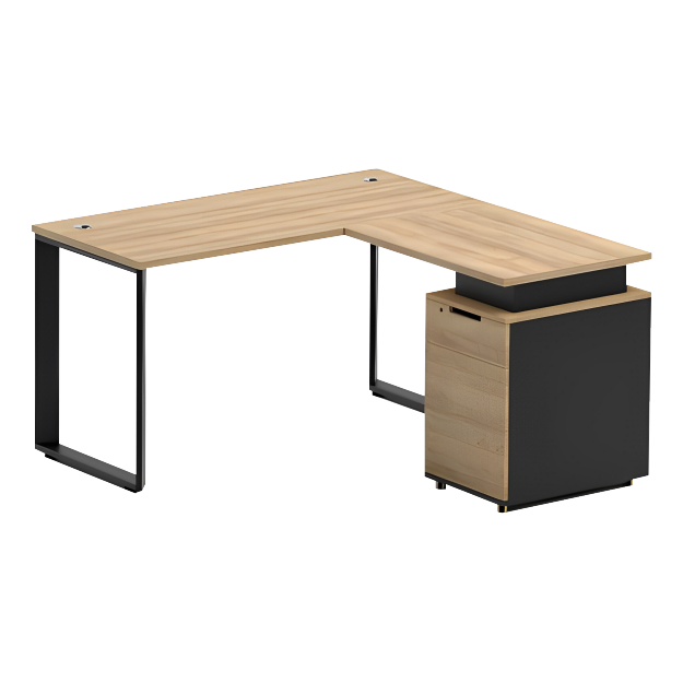 Executive Desk with Cabinet (1.6m)