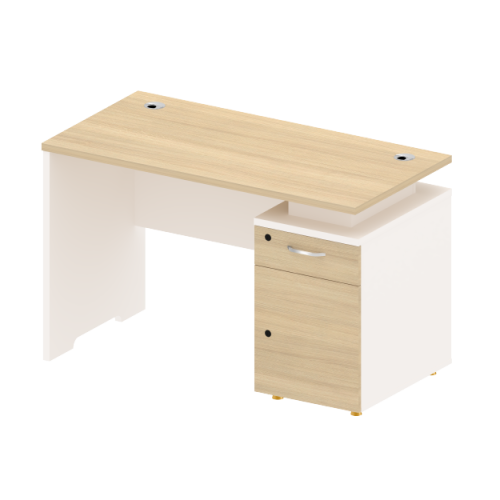 ANDES-Single Desk With Right Cabinet 1.2 m.